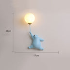Lampada da Parete a Forma di Orso con Palloncino