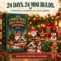 ⏳ Ultimo giorno per risparmiare il 49% – 🎄 Calendario dell'Avvento Mini Decorazioni di Natale da 24 Giorni | 24 design festivi unici e costruibili con anelli per appendere—perfetti per decorare alberi di Natale, ghirlande e allestimenti festivi 🧱