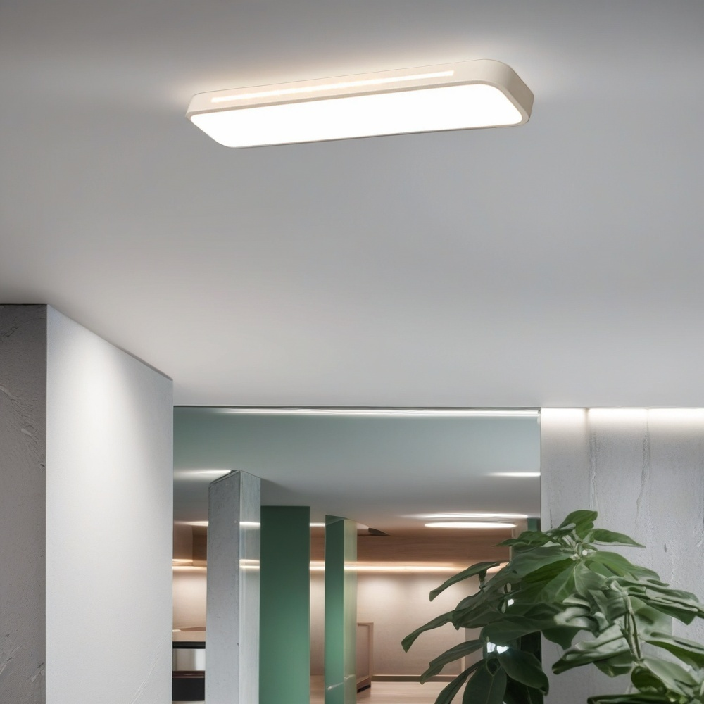 Sottile Lampada da Soffitto LED Nordica Lunga