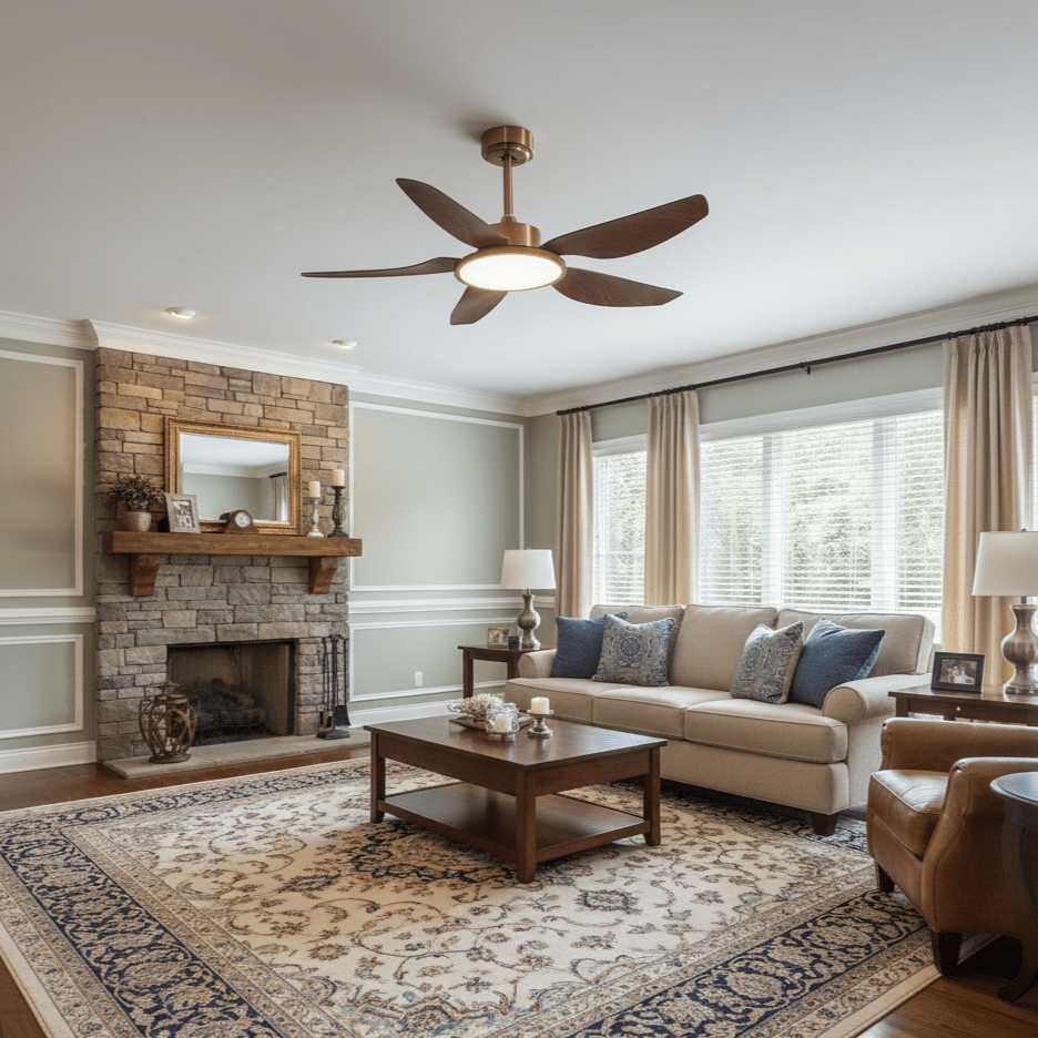 Ventilatore a Soffitto con Luce Sirocco Breeze