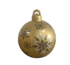 Palla di Natale Gonfiabile 60 cm – Decorazione Natalizia in PVC Resistente alle Intemperie per Esterni