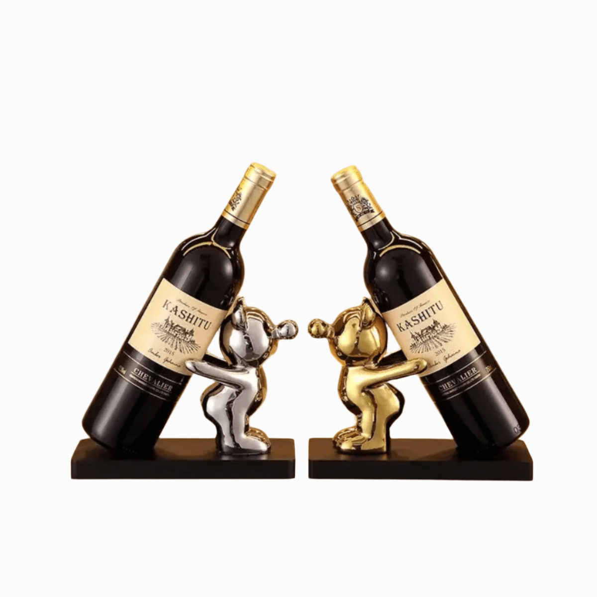 Portabottiglie Bearwine – Porta Bottiglie Decorativo in Ceramica con Design Giocoso di Orso