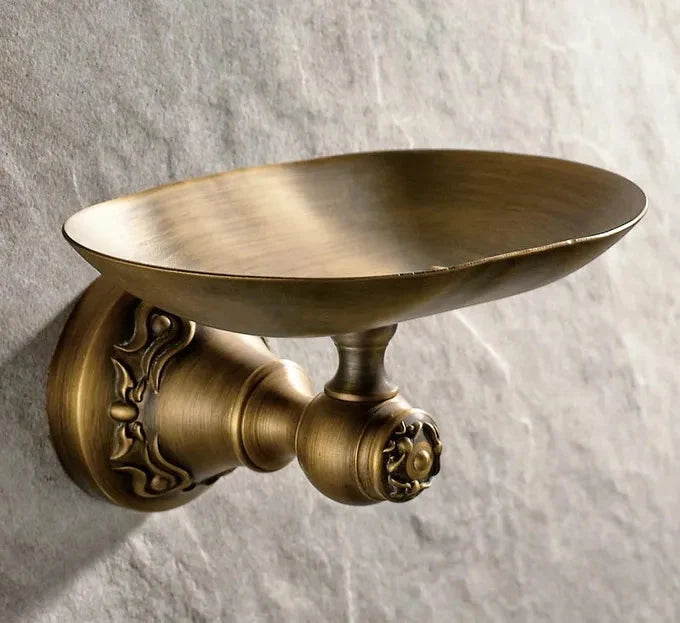 Bellissimo Porta Sapone da Muro in Ceramica con Motivo Fiorito