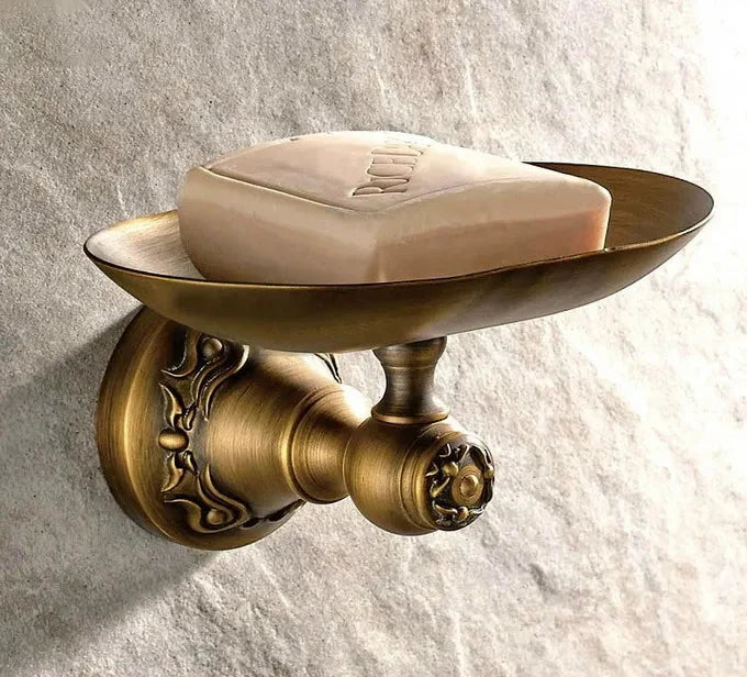 Bellissimo Porta Sapone da Muro in Ceramica con Motivo Fiorito