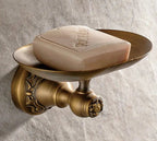 Bellissimo Porta Sapone da Muro in Ceramica con Motivo Fiorito