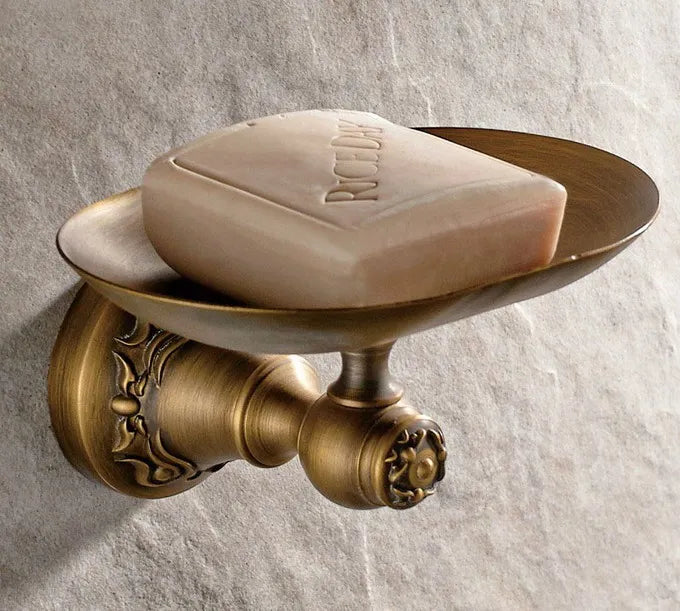 Bellissimo Porta Sapone da Muro in Ceramica con Motivo Fiorito