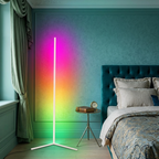 Lampada da Terra Angolare LED RGB Luce Ambiente Moderna con Telecomando