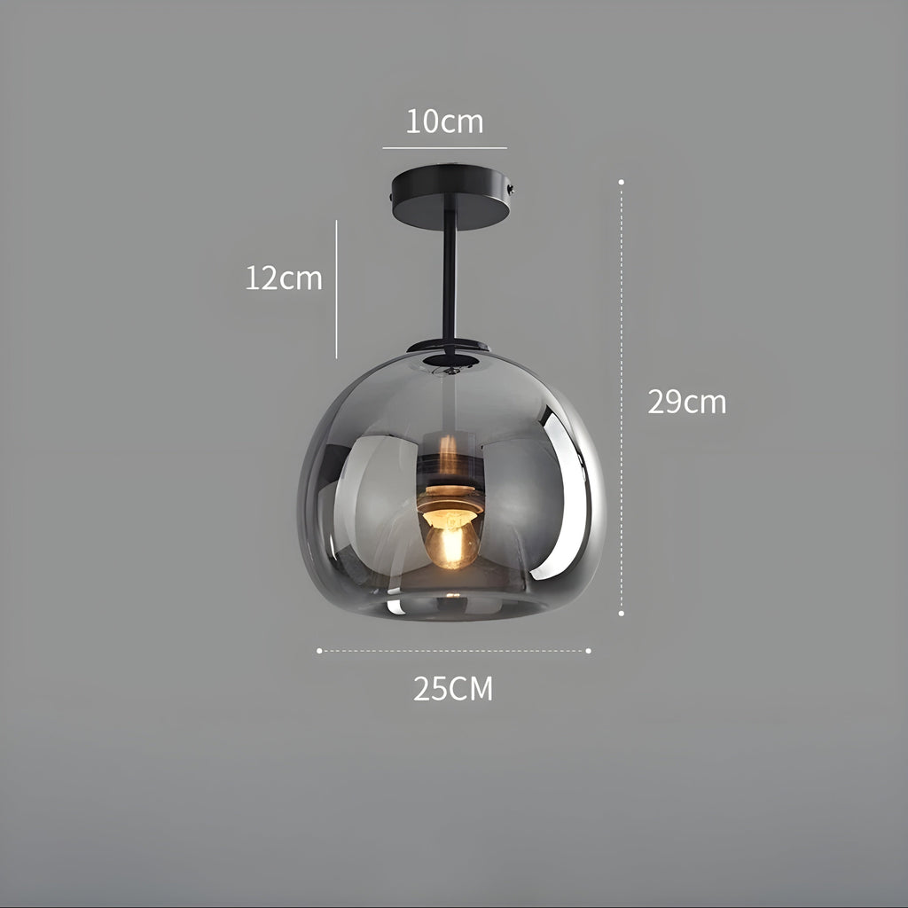 LustroCeil Light - Lampada da soffitto in vetro minimalista