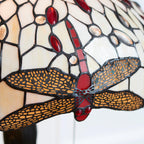 Lampada da Tavolo Tiffany Dragonfly Beige Interiors 1900 - Corda di Trazione