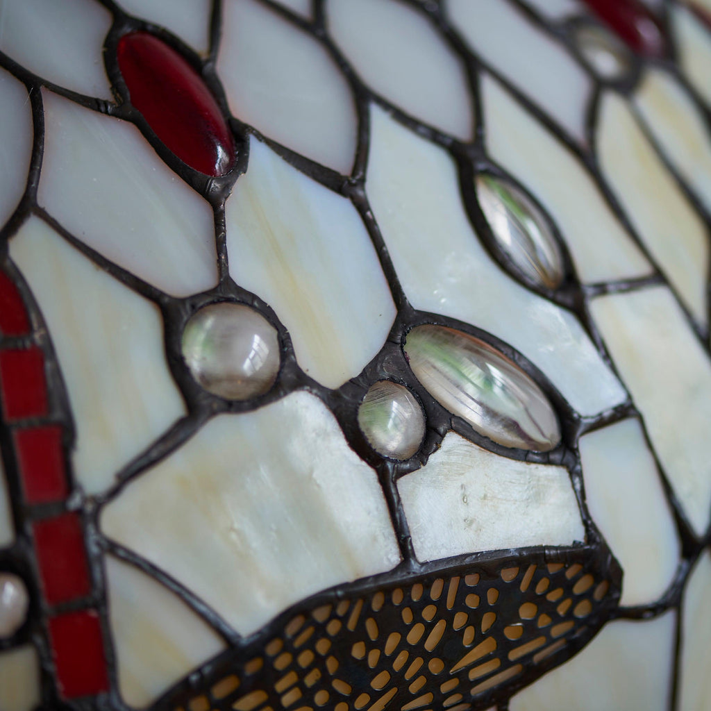 Lampada da Tavolo Tiffany Dragonfly Beige Interiors 1900 - Corda di Trazione