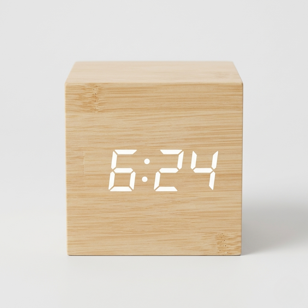 Sveglia Digitale LED con Controllo Vocale Design Moderno