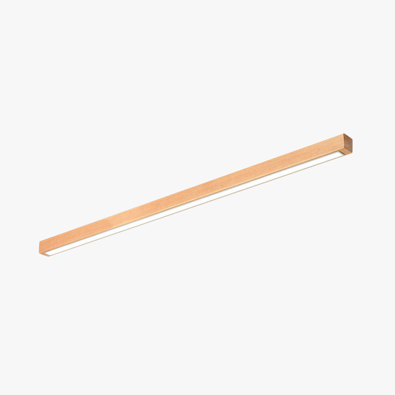 Arisha Linear Slim Ceiling Light, Legno