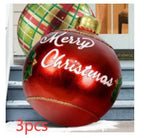 Palla di Natale Gonfiabile 60 cm – Decorazione Natalizia in PVC Resistente alle Intemperie per Esterni