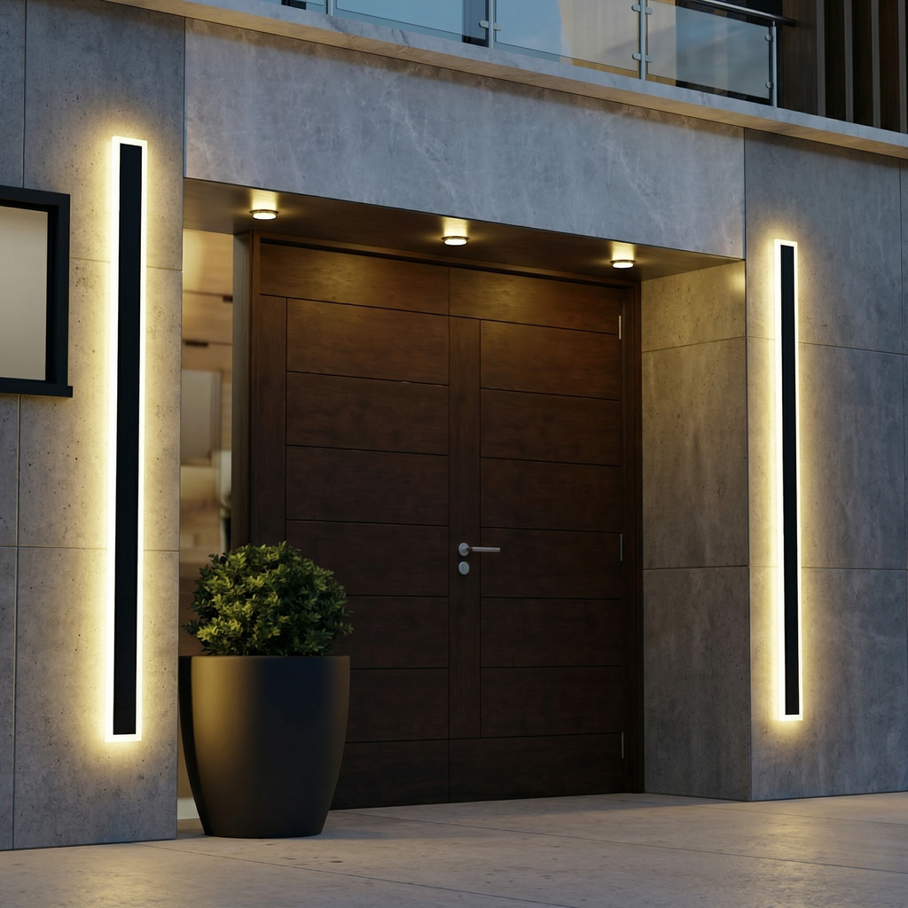 Lampada da Parete Esterno LED Moderna Impermeabile per Giardino Balcone Design Elegante