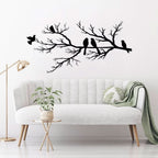 BIRDWING ART – Decorazione da parete in metallo con uccelli per un living elegante