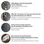 BIRDWING ART – Decorazione da parete in metallo con uccelli per un living elegante