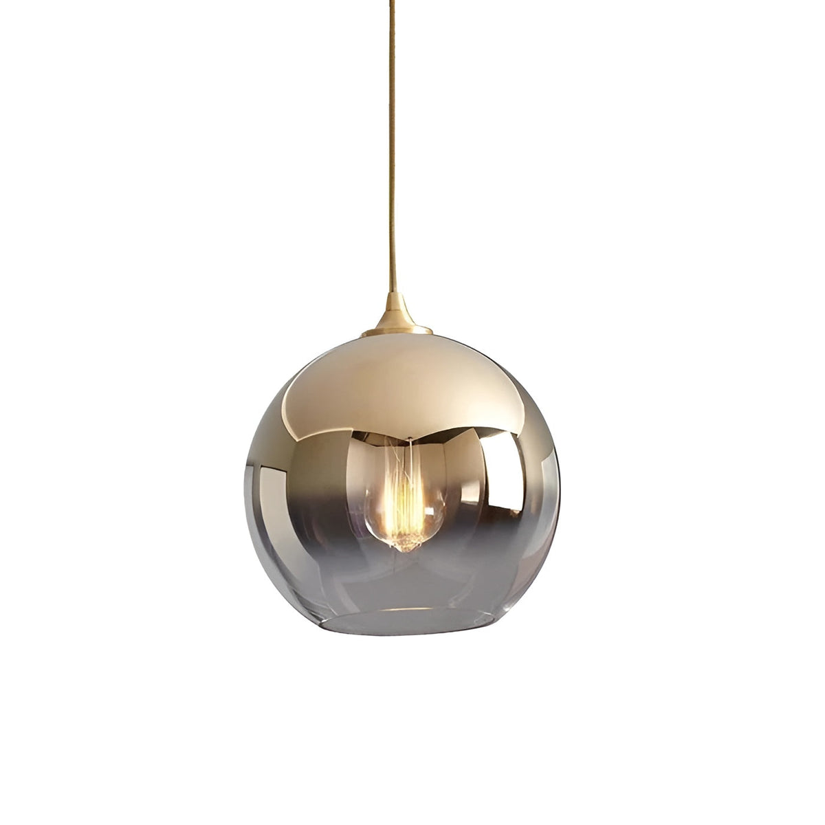 Lampada a sospensione in vetro industriale con LED – Moderna e decorativa | Ideale per cucine, sale da pranzo e bar