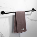Supporti per Asciugamani Neri Rack per Asciugamani da Bagno in Alluminio Nero
