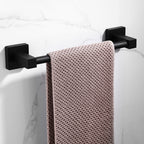 Supporti per Asciugamani Neri Rack per Asciugamani da Bagno in Alluminio Nero