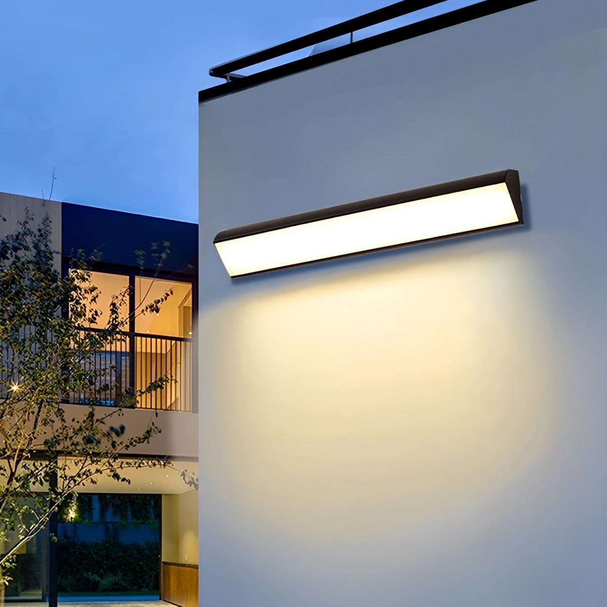 Sireya | Moderno Faretto da Parete LED da Esterno con Design Lineare Impermeabile IP65 per Illuminazione di Giardini e Patii