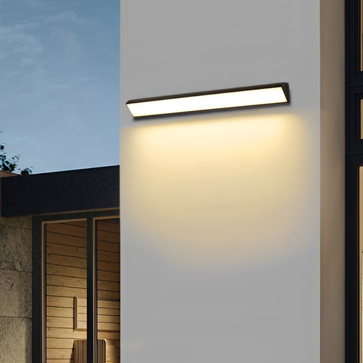 Sireya | Moderno Faretto da Parete LED da Esterno con Design Lineare Impermeabile IP65 per Illuminazione di Giardini e Patii