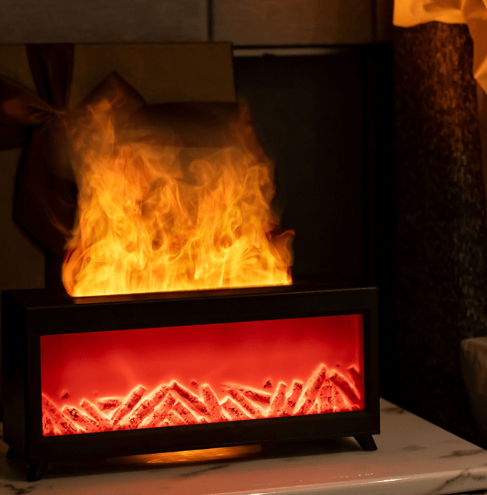 IGNIVA Diffusore Aromatico Umidificatore LED Effetti Fiamma Controllo Intelligente del Tempo
