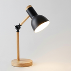 Lampada da Scrivania LED Legno Regolabile Moderna