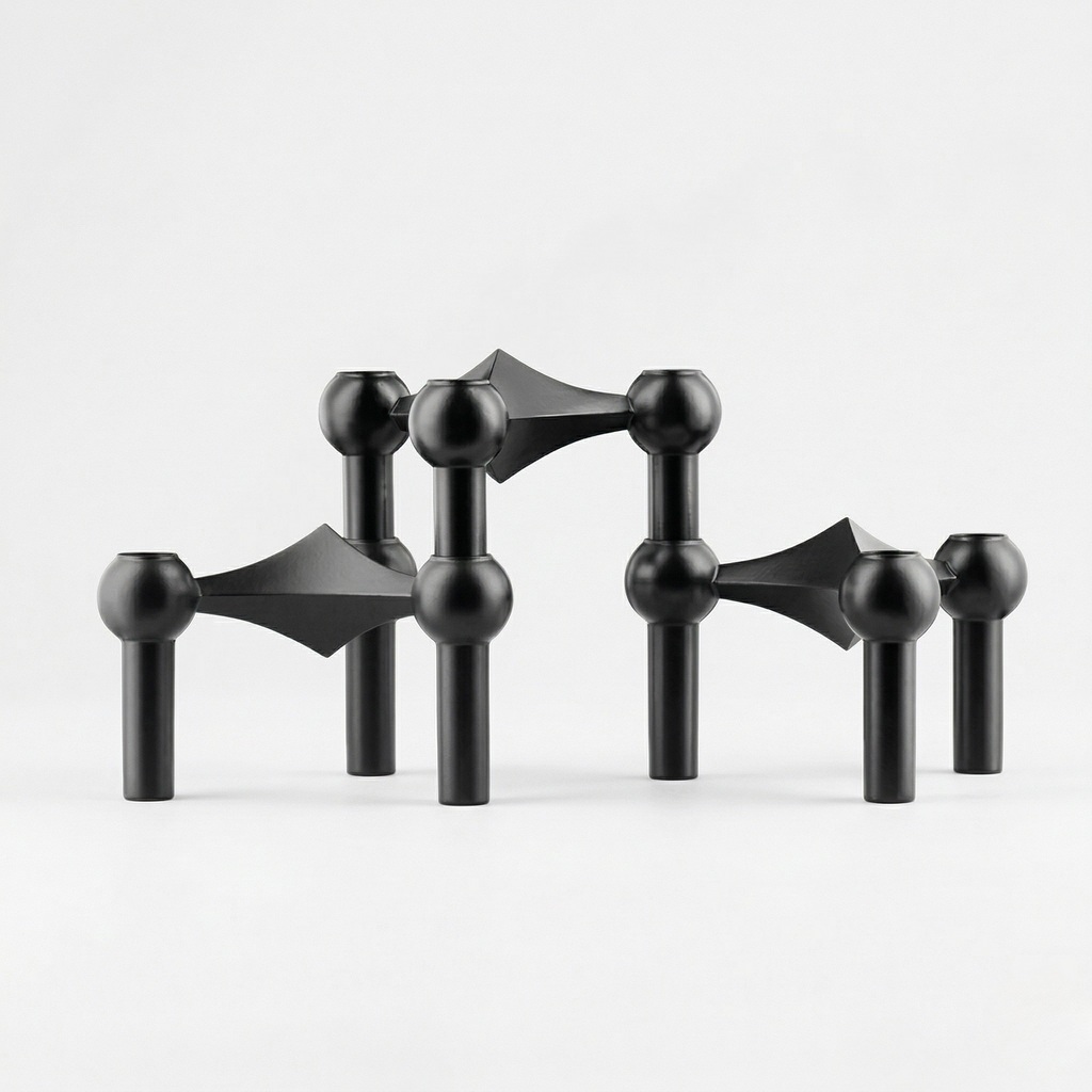 Portacandele Modulare Metallo Geometrico Design Moderno