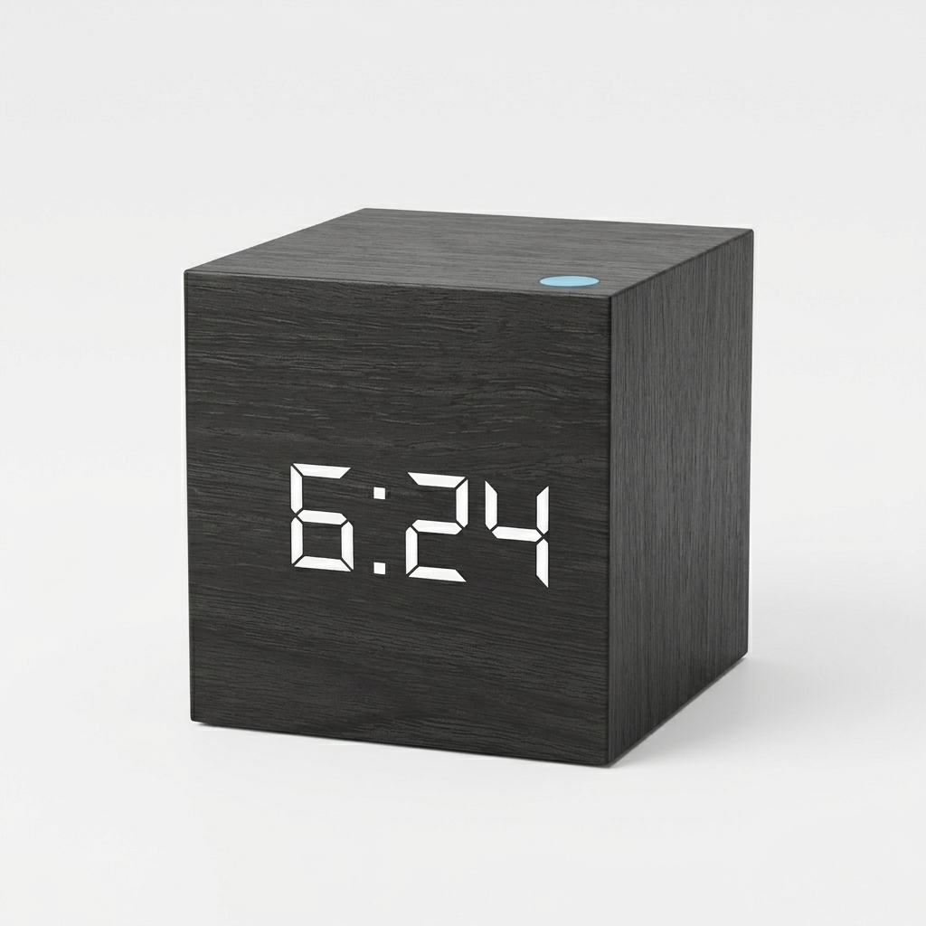 Sveglia Digitale LED con Controllo Vocale Design Moderno
