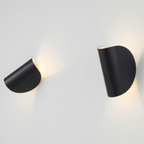 Lampada da Parete LED Orientabile Moderna in Metallo Design Curvo Regolabile