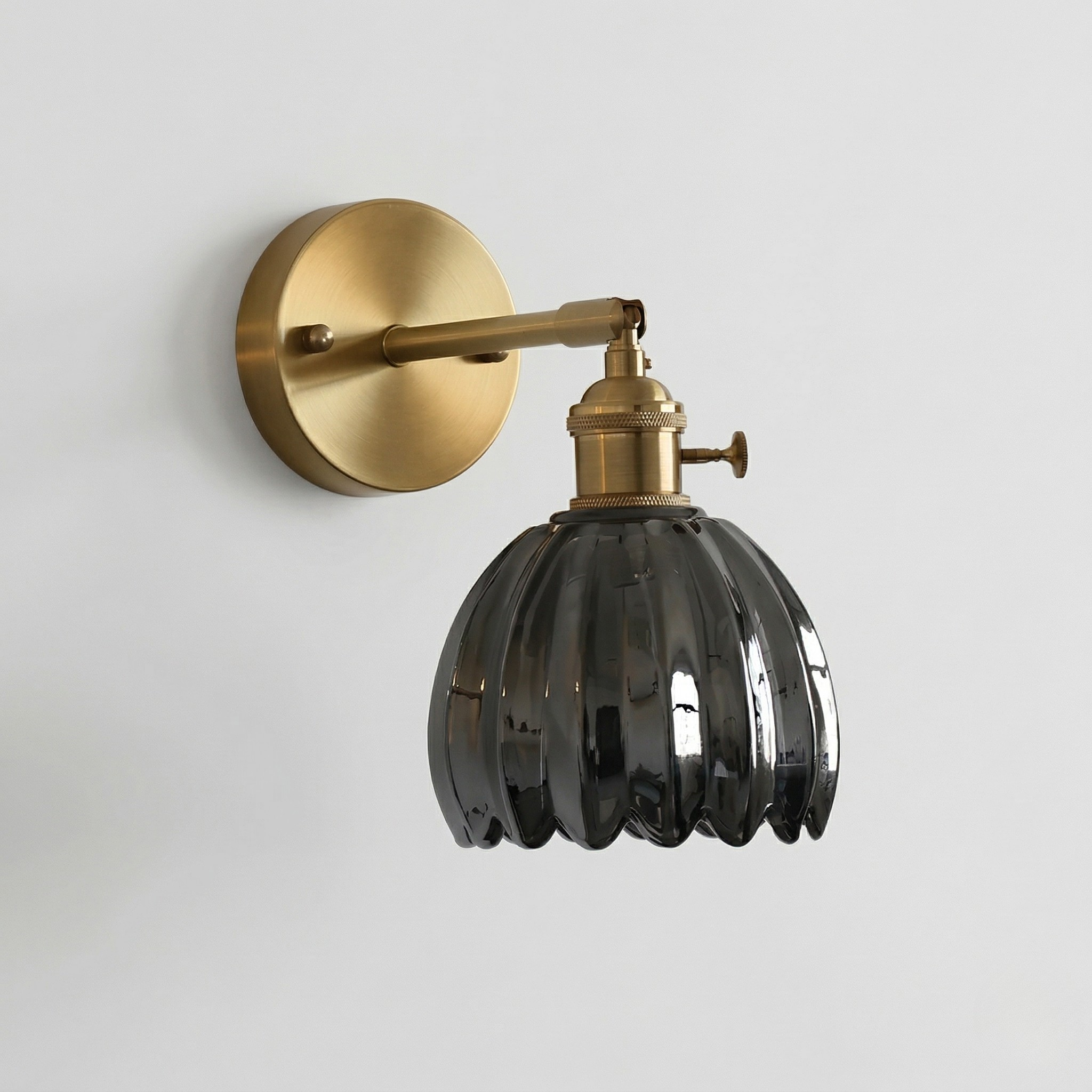 Applique da Parete in Vetro Stile Vintage Lampada Elegante Decorativa