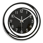 BLACKHOUR – Orologio da parete moderno in acrilico nero con funzionamento silenzioso