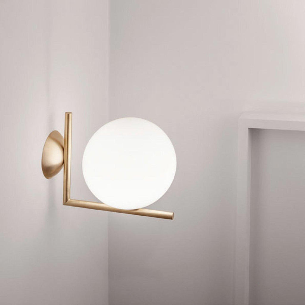 Joanna Applique Vetro Soffiato Moderna Minimalista Opale