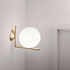 Joanna Applique Vetro Soffiato Moderna Minimalista Opale
