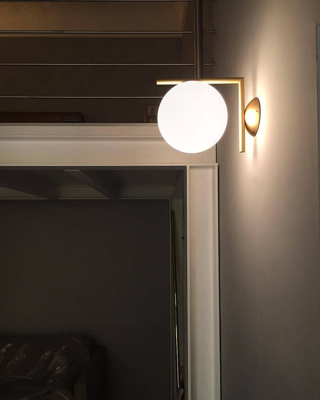 Joanna Applique Vetro Soffiato Moderna Minimalista Opale