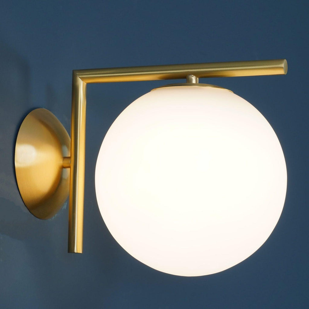 Joanna Applique Vetro Soffiato Moderna Minimalista Opale