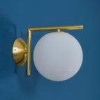 Joanna Applique Vetro Soffiato Moderna Minimalista Opale