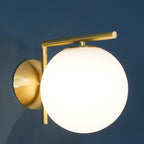 Joanna Applique Vetro Soffiato Moderna Minimalista Opale
