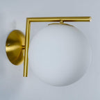 Joanna Applique Vetro Soffiato Moderna Minimalista Opale
