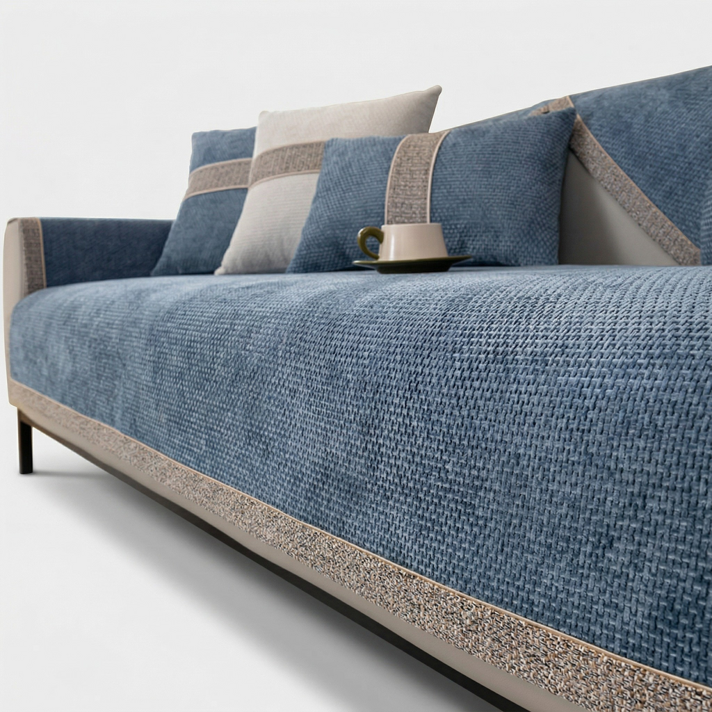 Copridivano Elasticizzato Antiscivolo Protezione Completa per Divano Design Elegante