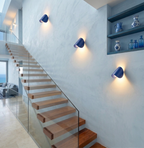 Lampada da Parete LED Orientabile Moderna in Metallo Design Curvo Regolabile