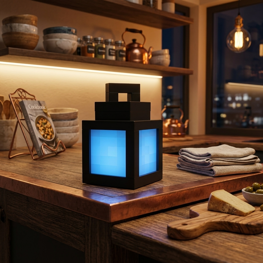 Lampada LED Wireless Design Pixel Luce da Comodino e Parete
