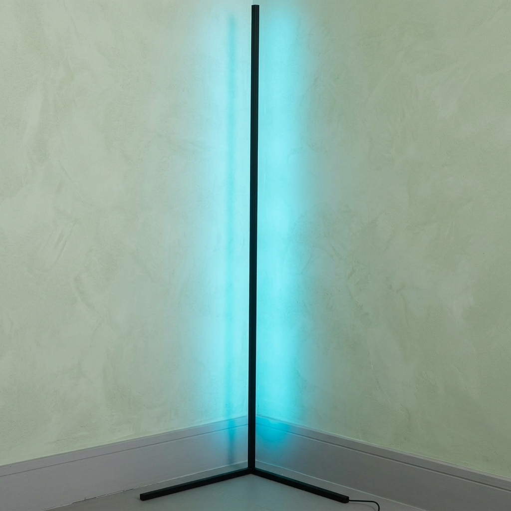 Lampada da Terra Angolare LED RGB Luce Ambiente Moderna con Telecomando