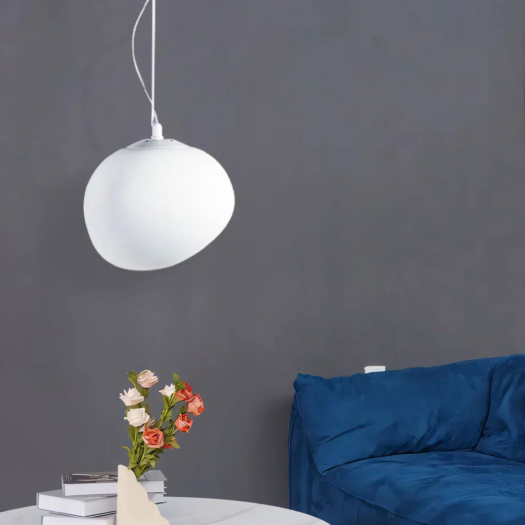 Lampada a Sospensione Nordic White Pebble