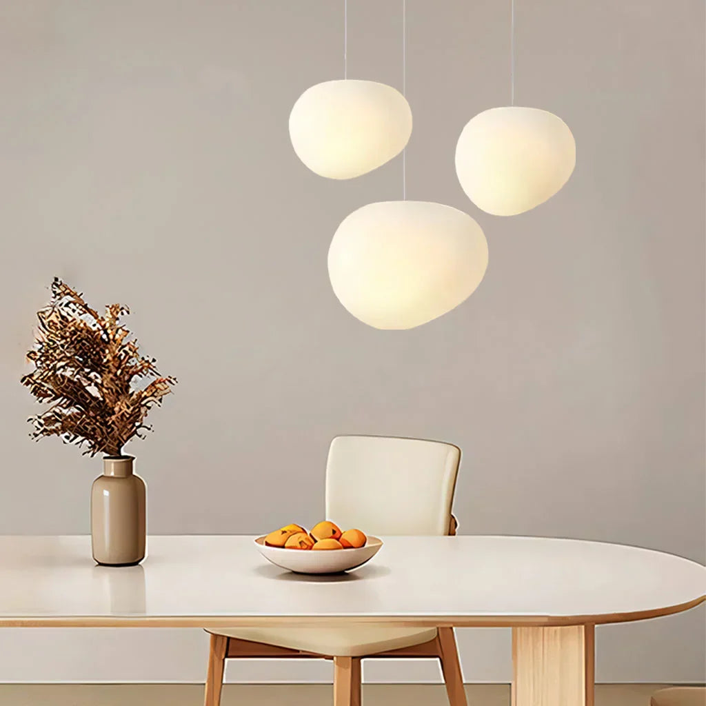 Lampada a Sospensione Nordic White Pebble