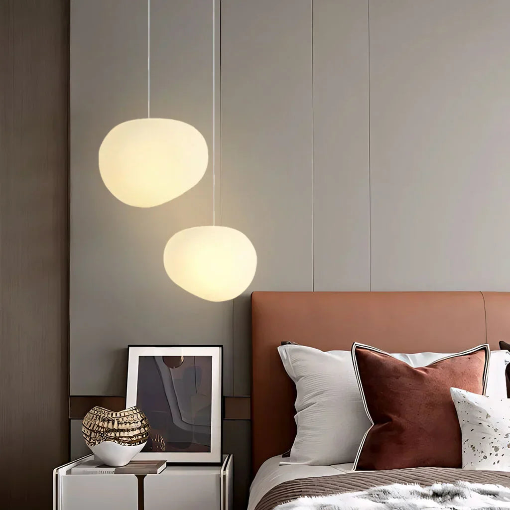 Lampada a Sospensione Nordic White Pebble