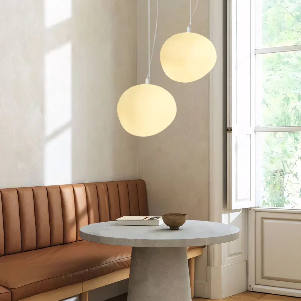 Lampada a Sospensione Nordic White Pebble