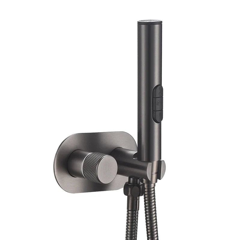 Rubinetto per Doccia Bidet in Ottone Miscelatore Acqua Calda e Fredda Shattaf