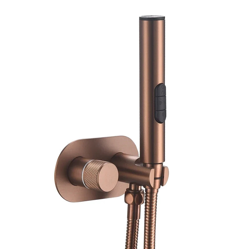 Rubinetto per Doccia Bidet in Ottone Miscelatore Acqua Calda e Fredda Shattaf