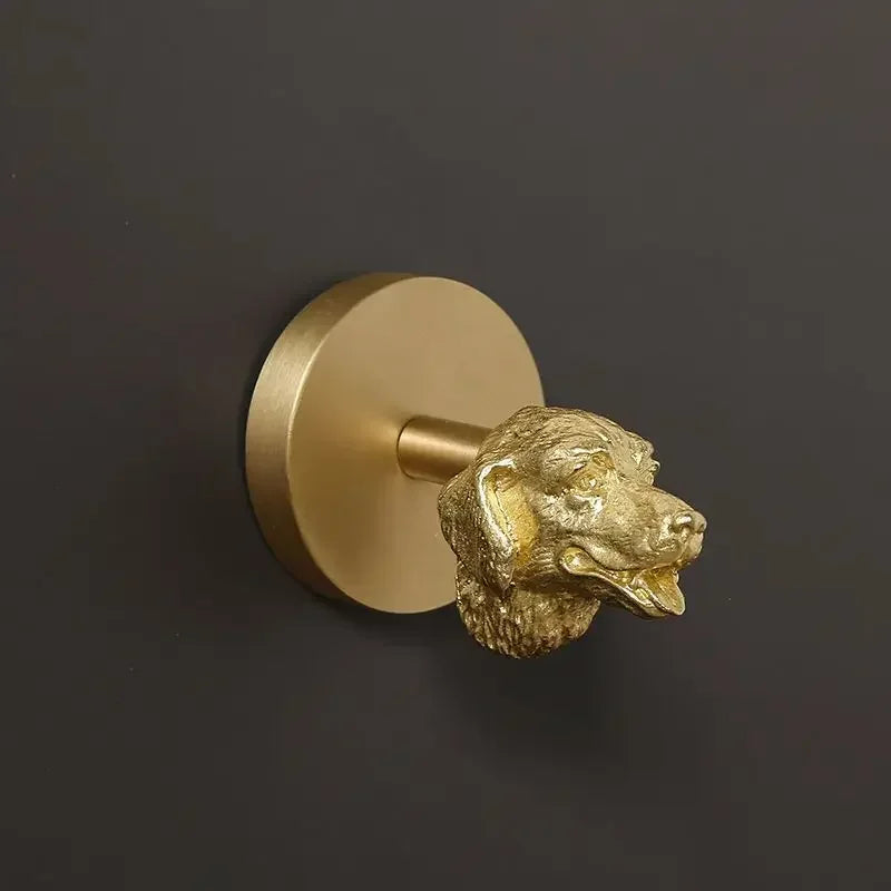 Supporto Decorativo per Asciugamani in Ottone da Muro per Bagno